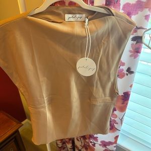 Petal & Pup Fold Satin Top, US 8
